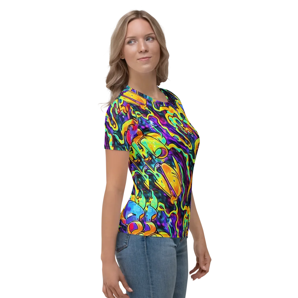Spectrum After Dark on Women's Crew Neck T-Shirt — Right