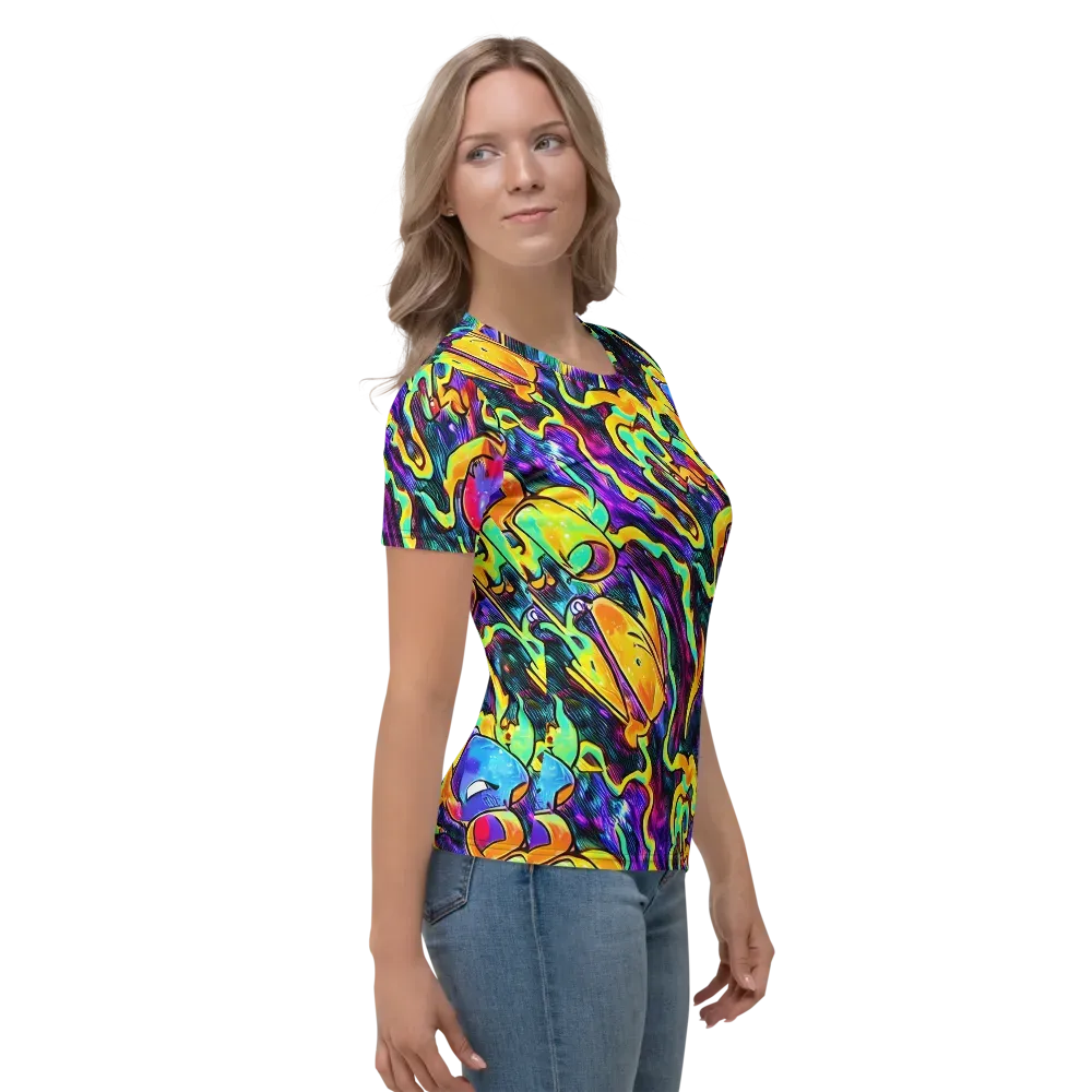 Spectrum After Dark on Women's Crew Neck T-Shirt — Right