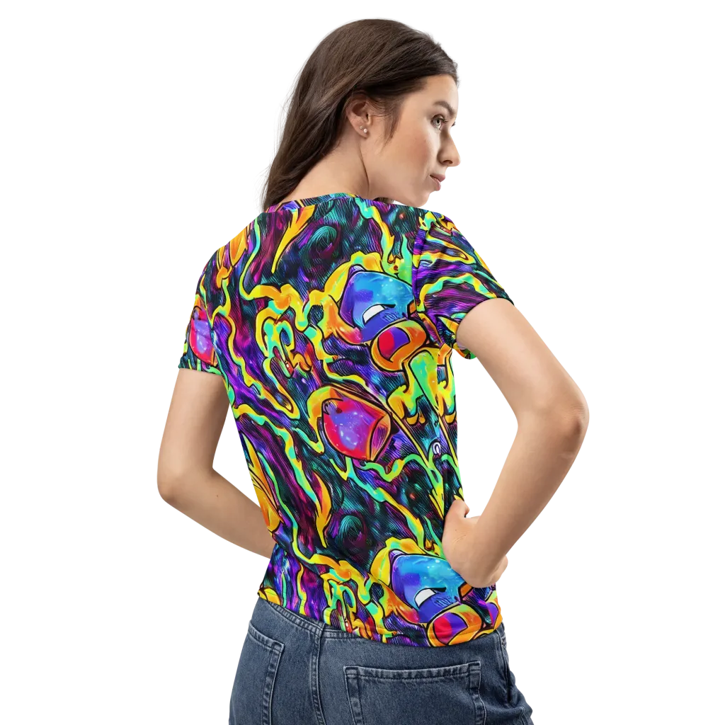 Spectrum After Dark on Women's Crew Neck T-Shirt — Back