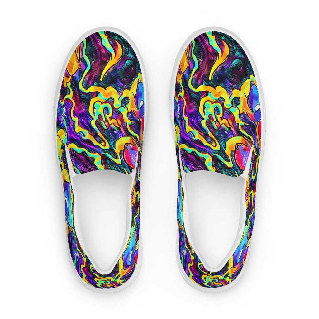 Spectrum After Dark on Men's Slip-On Canvas Shoes — Front