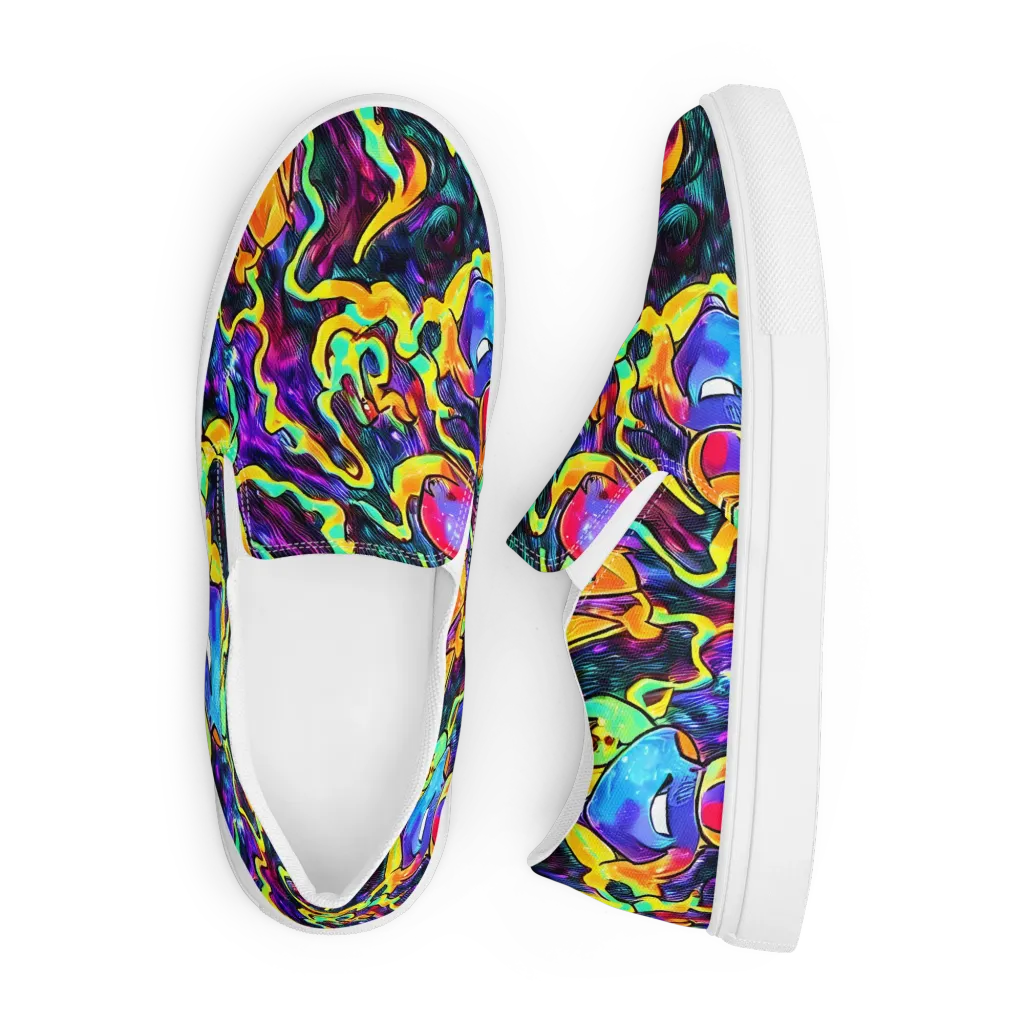 Spectrum After Dark on Men's Slip-On Canvas Shoes — Front