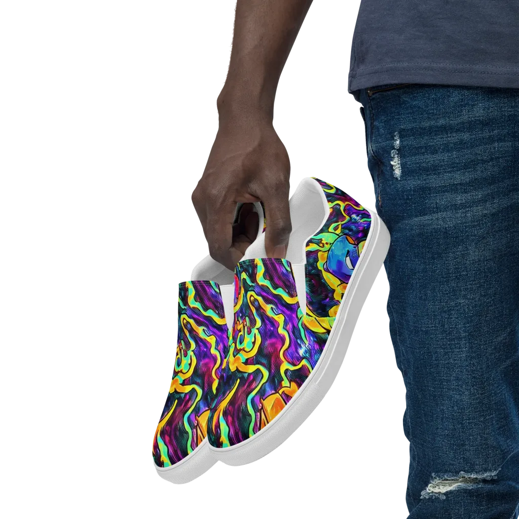 Spectrum After Dark on Men's Slip-On Canvas Shoes — Left Front