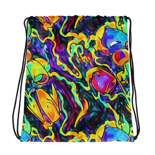 Spectrum After Dark on a Drawstring Bag