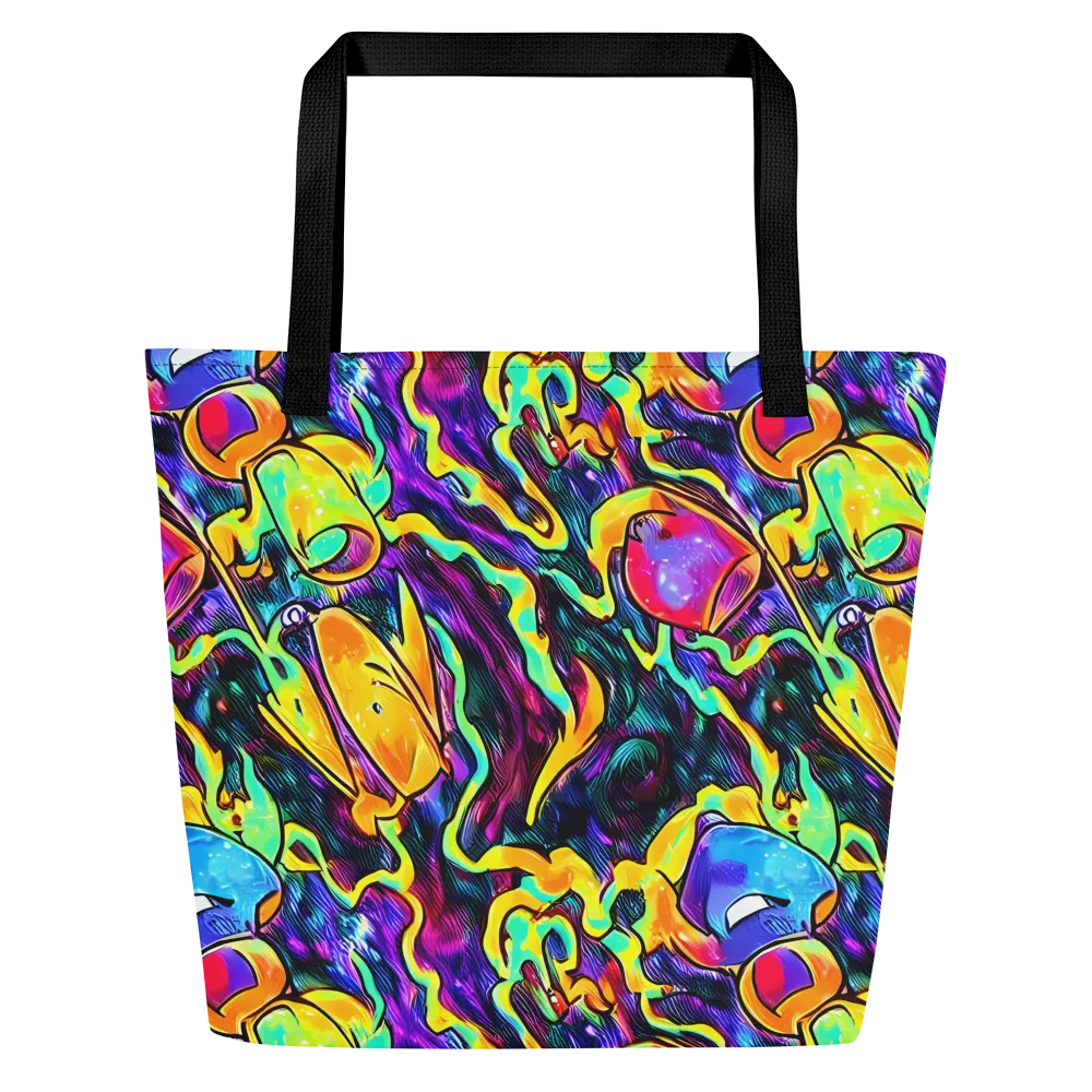 Spectrum After Dark on Large Tote Bag W/ Pocket — Front