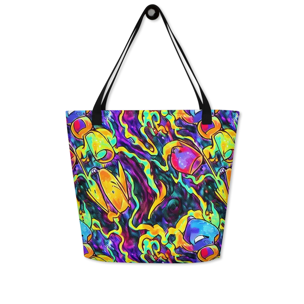 Spectrum After Dark on Large Tote Bag W/ Pocket — Front