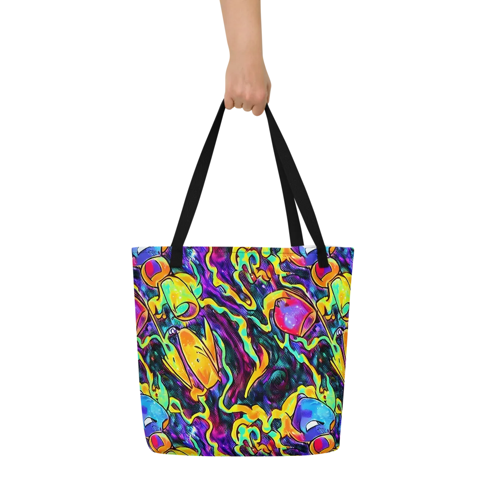 Spectrum After Dark on Large Tote Bag W/ Pocket — Front
