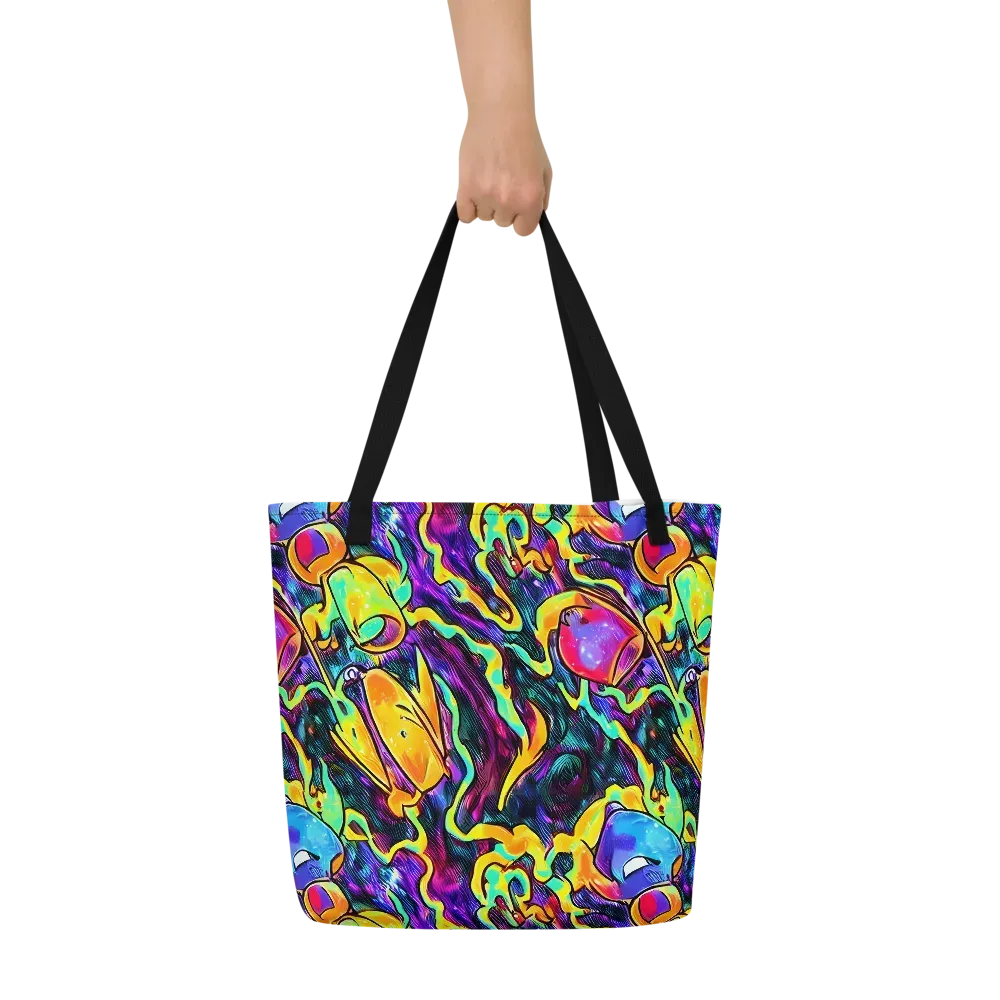 Spectrum After Dark on Large Tote Bag W/ Pocket — Front