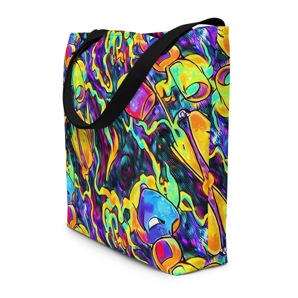 Spectrum After Dark on Large Tote Bag W/ Pocket — Front