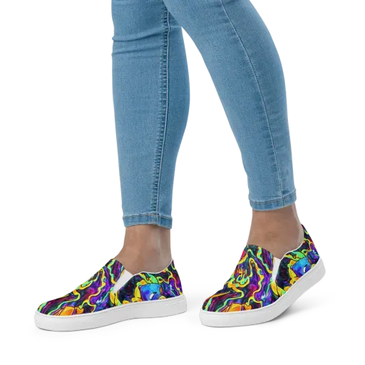 Spectrum After Dark on a Women's Slip-On Canvas Shoes