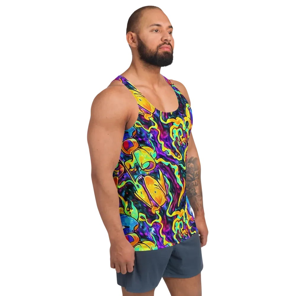 Spectrum After Dark on Men's Tank Top — Right Front