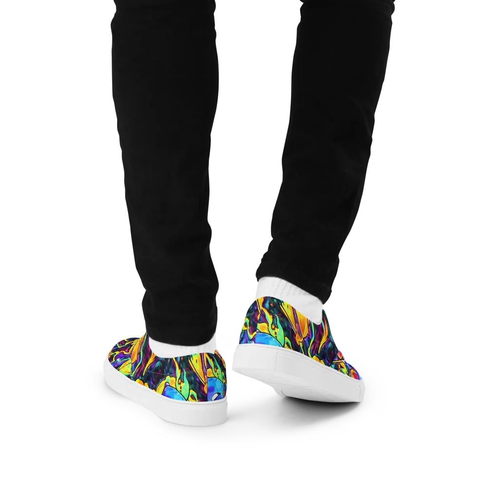 Spectrum After Dark on Men's Lace-Up Canvas Shoes — Back