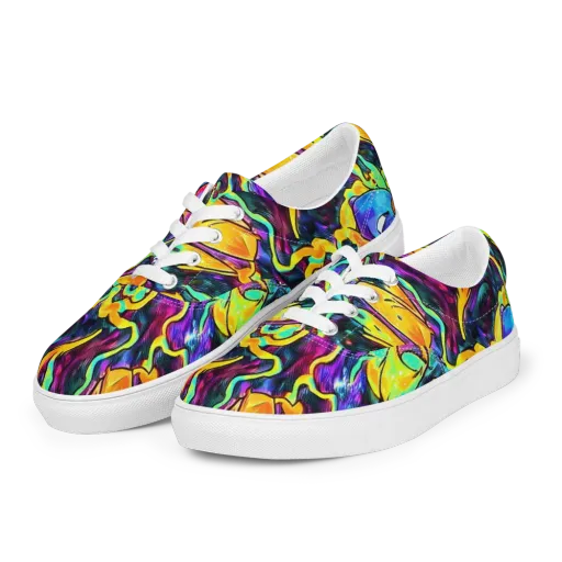 Spectrum After Dark on a Men's Lace-Up Canvas Shoes