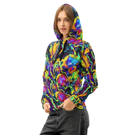 Spectrum After Dark on a Cotton Hoodie