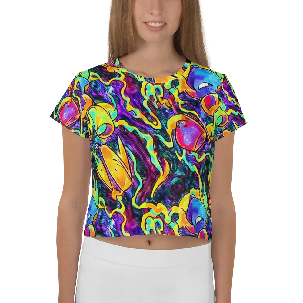 Spectrum After Dark on Crop Tee — Front