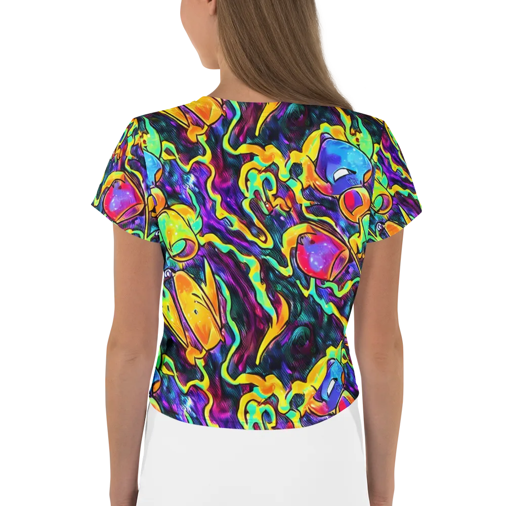 Spectrum After Dark on Crop Tee — Back