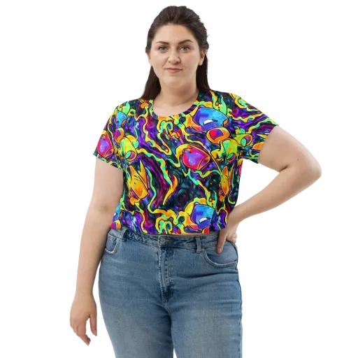 Spectrum After Dark on a Crop Tee