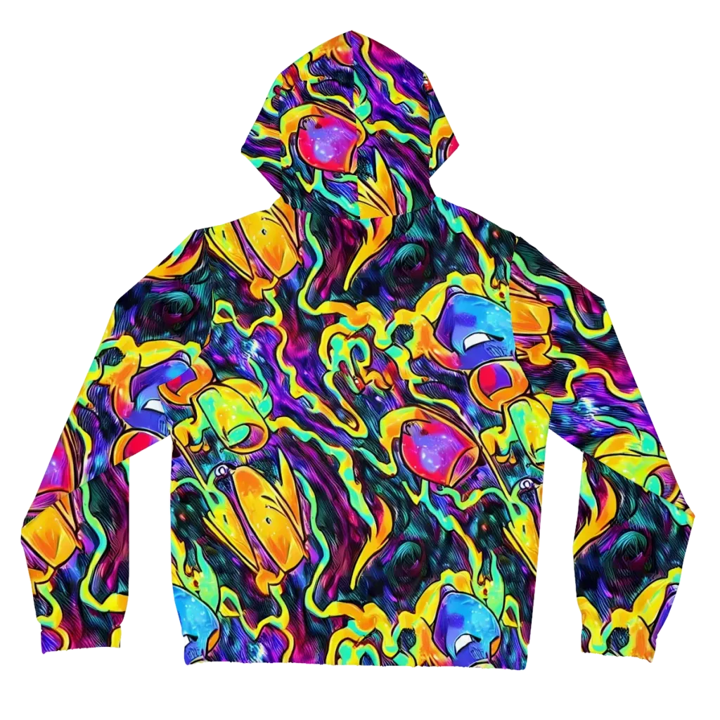Spectrum After Dark on Women's Full-Zip Hoodie — Back