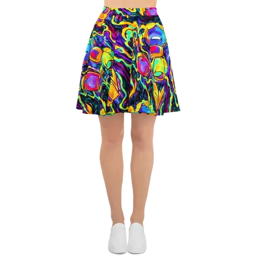 Spectrum After Dark on a Skater Skirt
