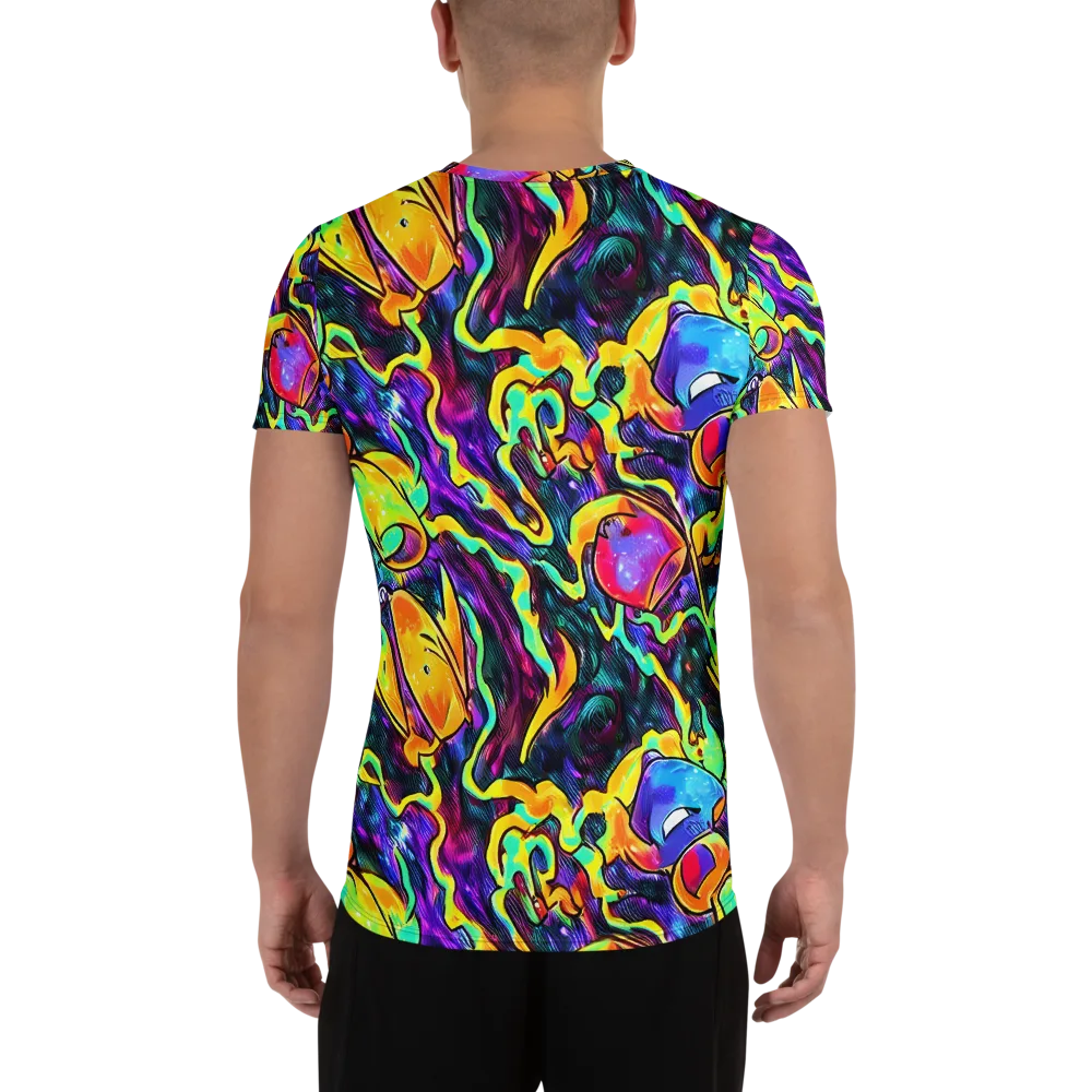 Spectrum After Dark on Men's Athletic T-Shirt — Back