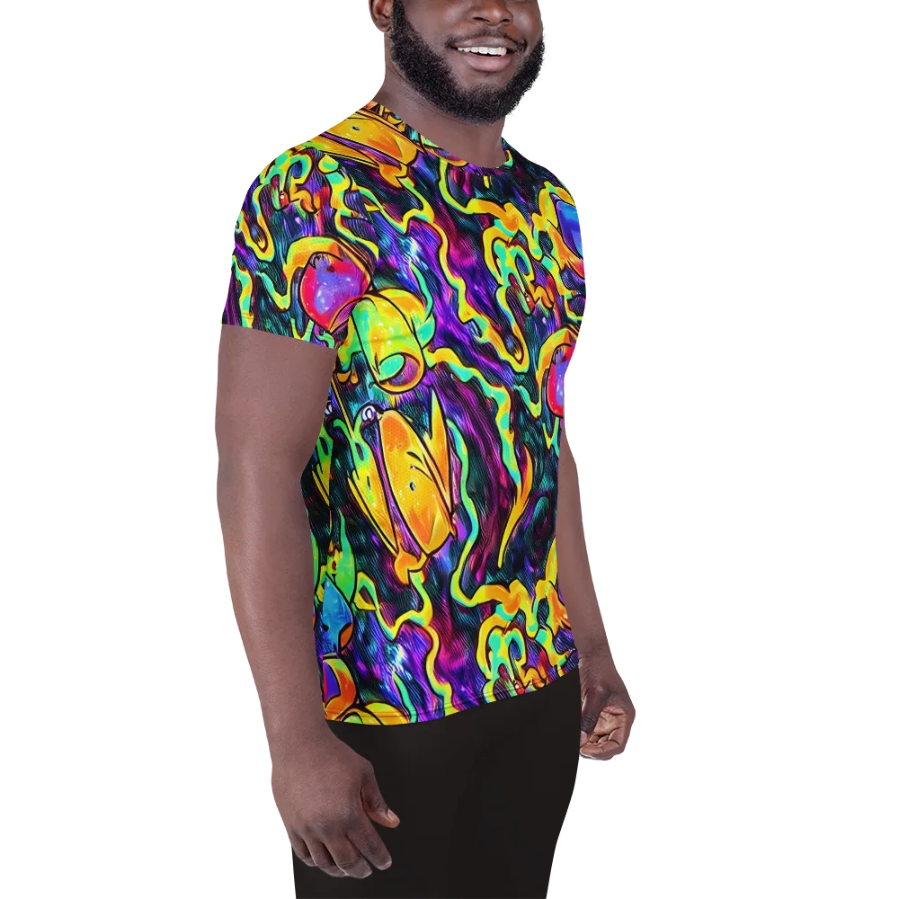 Spectrum After Dark on Men's Athletic T-Shirt — Right
