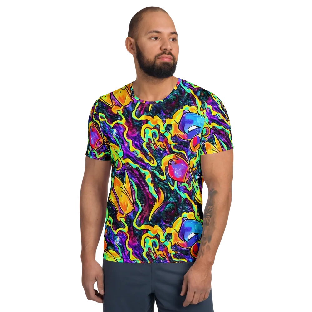 Spectrum After Dark on Men's Athletic T-Shirt — Front