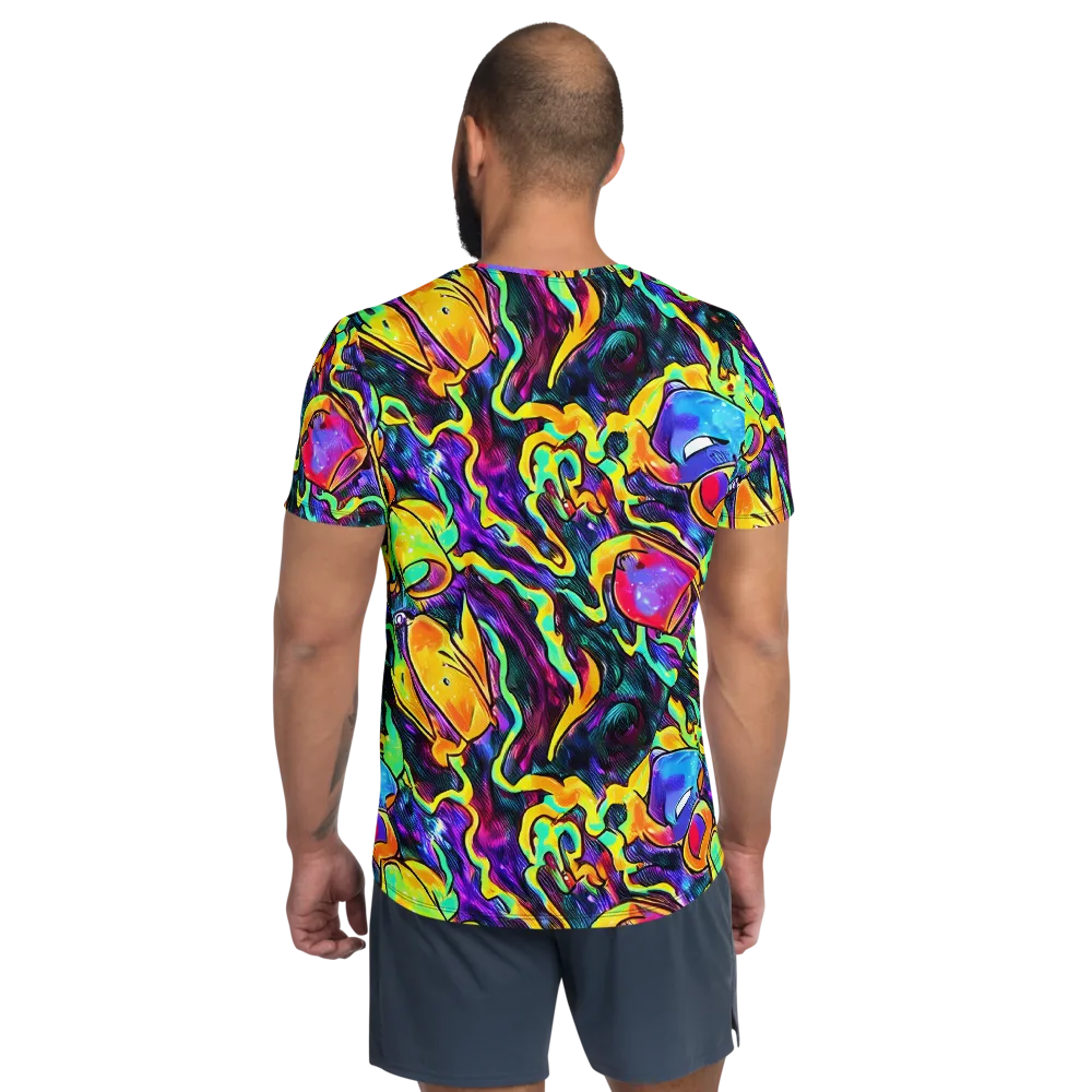 Spectrum After Dark on Men's Athletic T-Shirt — Back