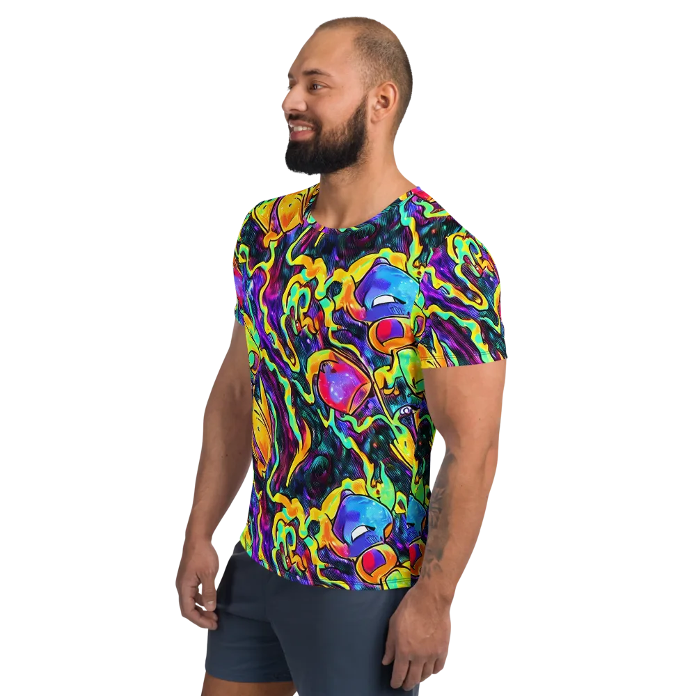 Spectrum After Dark on Men's Athletic T-Shirt — Left
