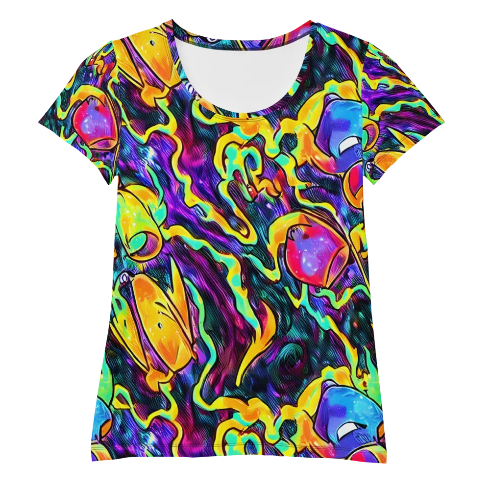 Spectrum After Dark on Women's Athletic T-Shirt — Front