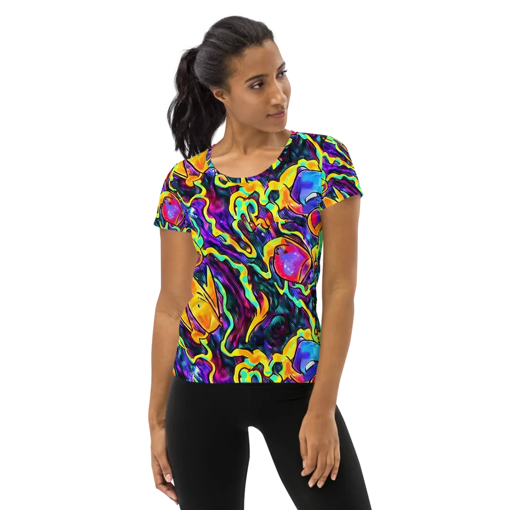 Spectrum After Dark on Women's Athletic T-Shirt — Front