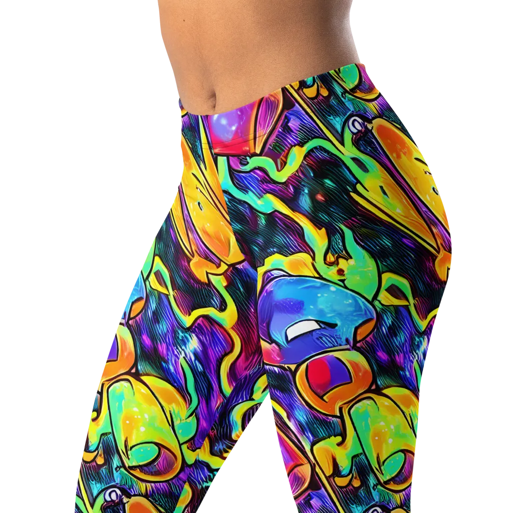 Spectrum After Dark on Leggings — Left Front