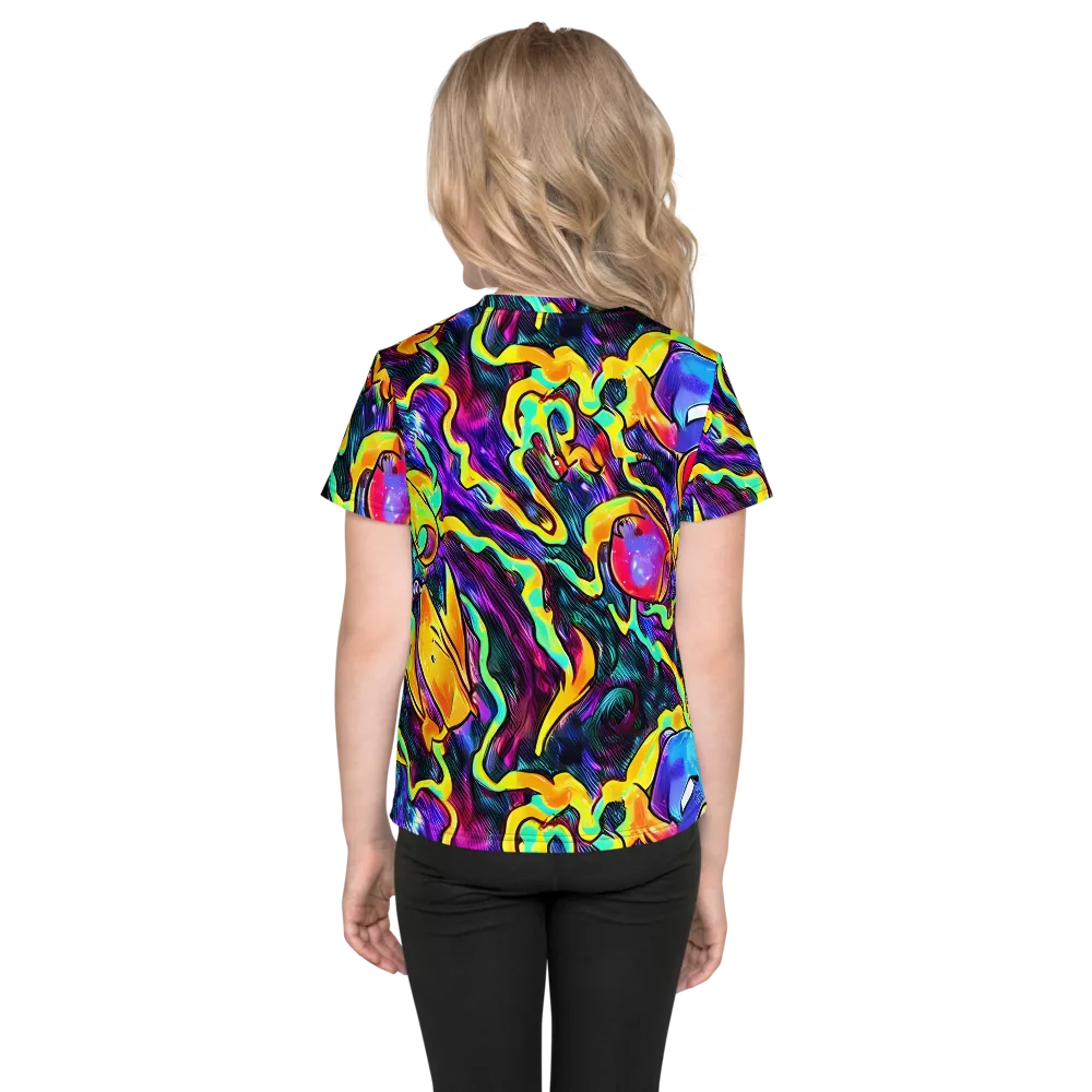 Spectrum After Dark on Kids Crew Neck T-Shirt — Back