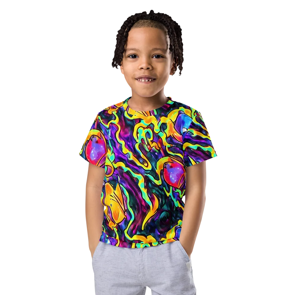 Spectrum After Dark on Kids Crew Neck T-Shirt — Front