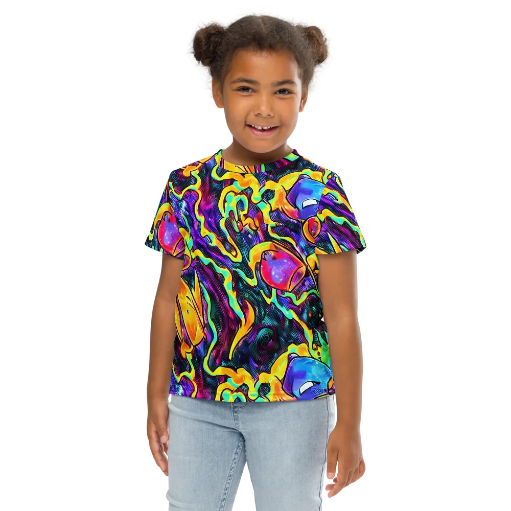 Spectrum After Dark on Kids Crew Neck T-Shirt — Front