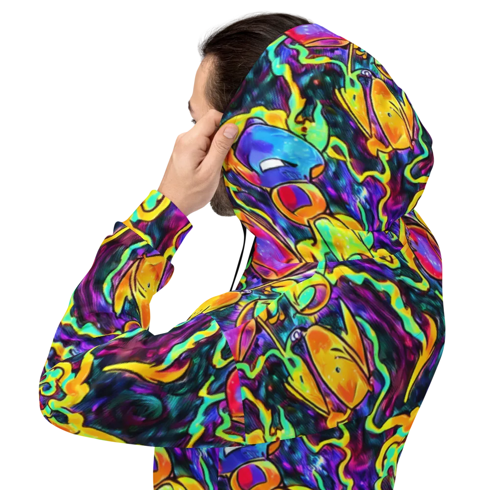 Spectrum After Dark on Hoodie — Back