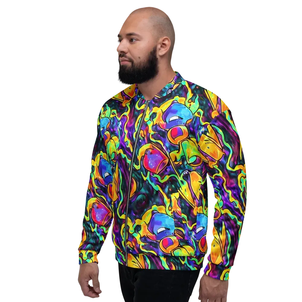 Spectrum After Dark on Bomber Jacket — Left