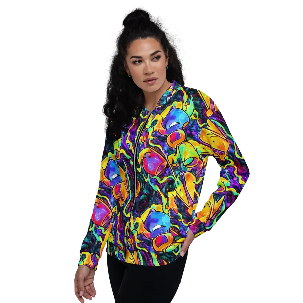 Spectrum After Dark on Bomber Jacket — Left