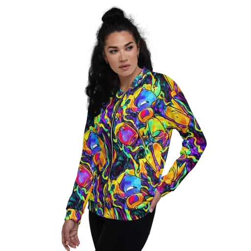 Spectrum After Dark on a Bomber Jacket