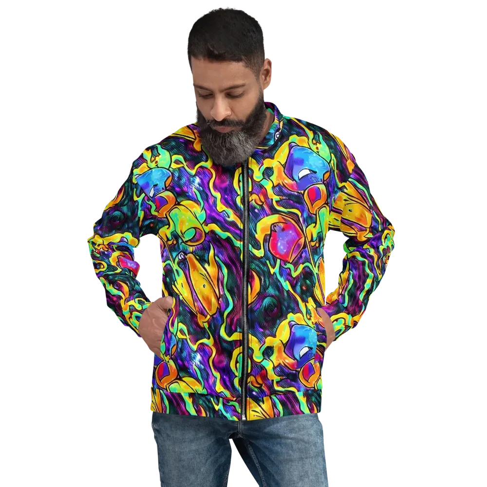 Spectrum After Dark on Bomber Jacket — Front