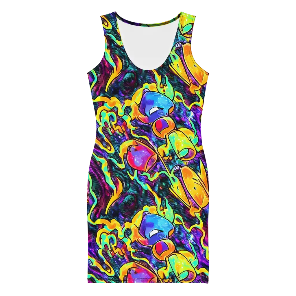 Spectrum After Dark on Bodycon Dress — Front