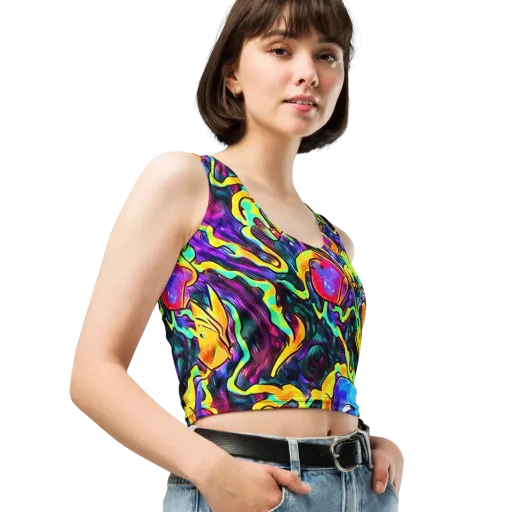 Spectrum After Dark on a Crop Top