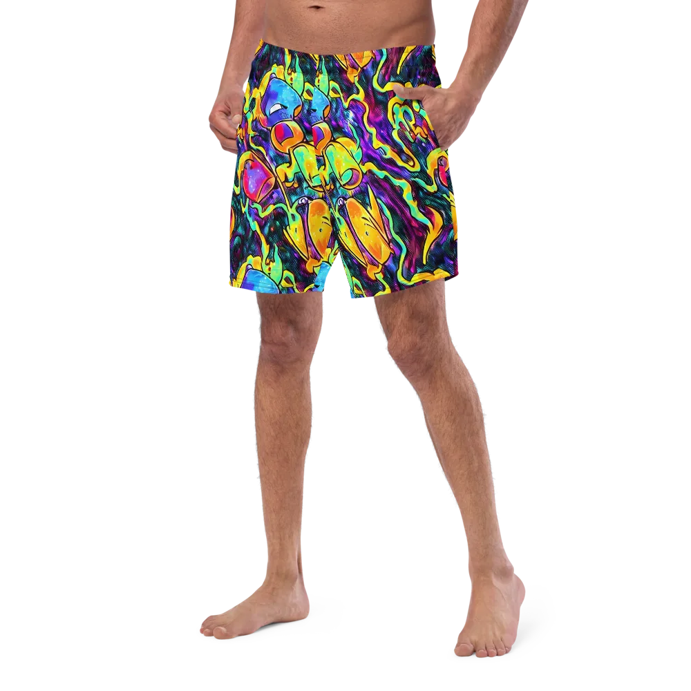 Spectrum After Dark on Swim Trunks — Left Front