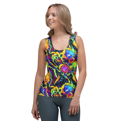 Spectrum After Dark on a Women's Tank Top