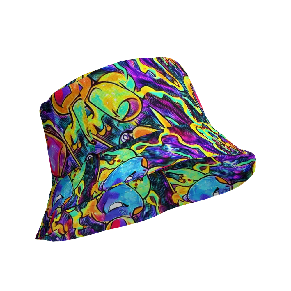 Spectrum After Dark on Reversible Bucket Hat — Product details Outside