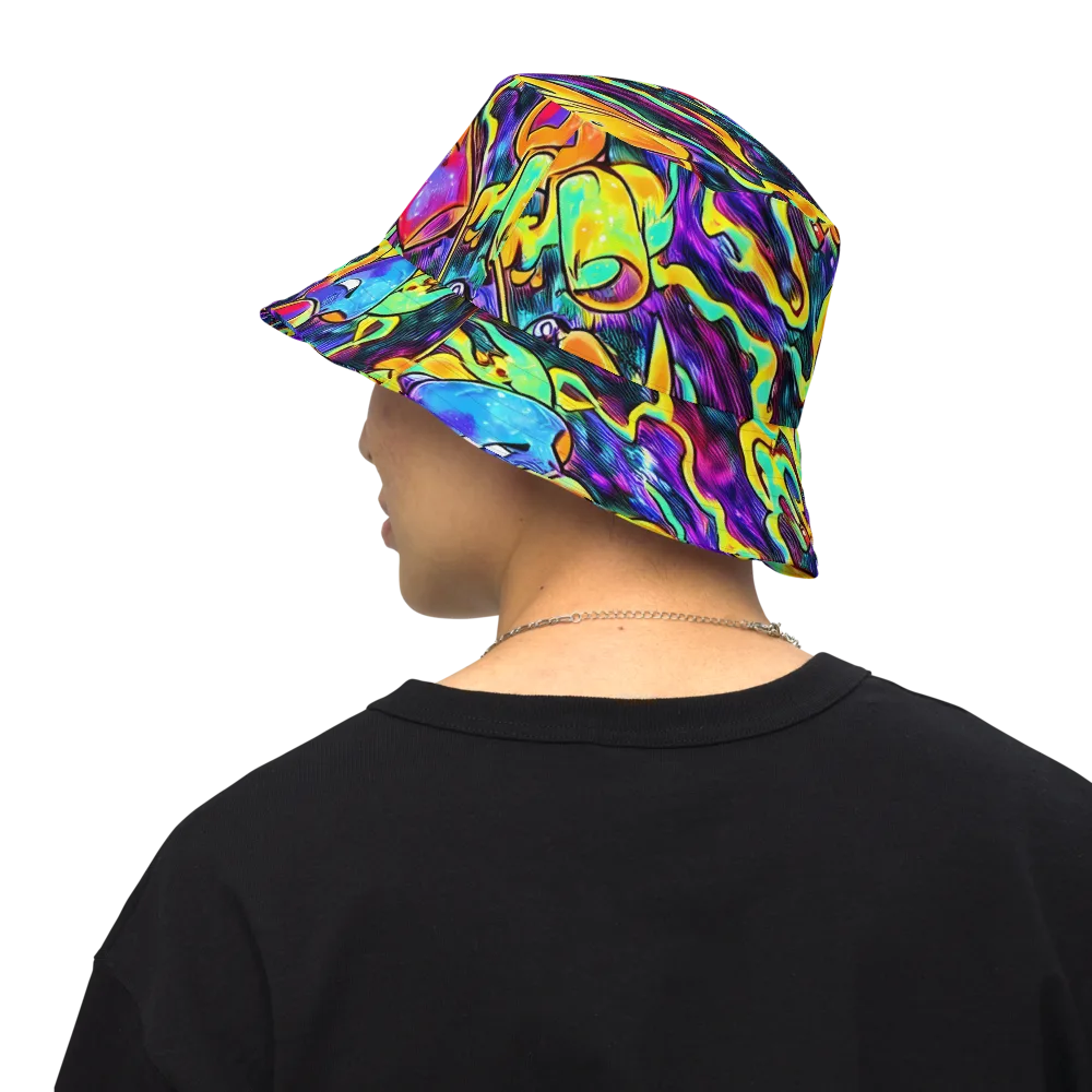 Spectrum After Dark on Reversible Bucket Hat — Back Inside
