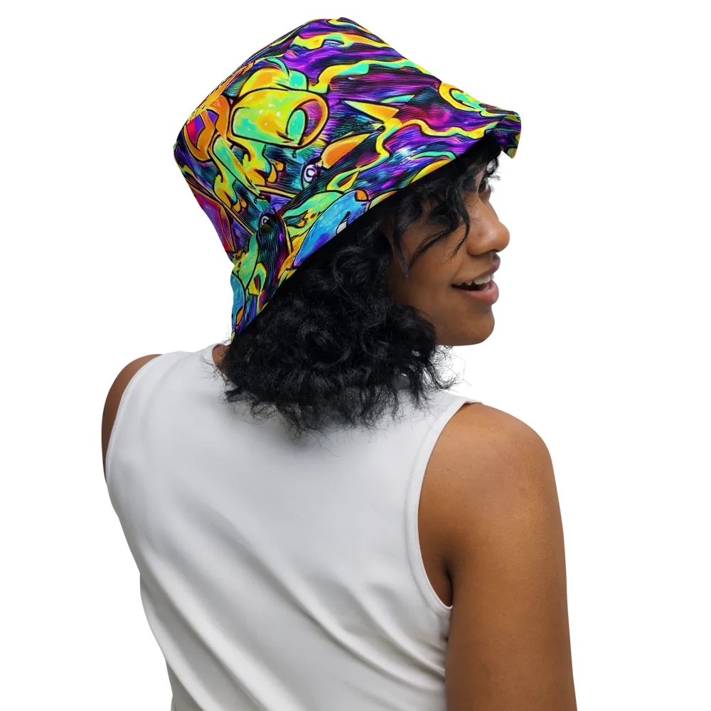 Spectrum After Dark on Reversible Bucket Hat — Right Outside
