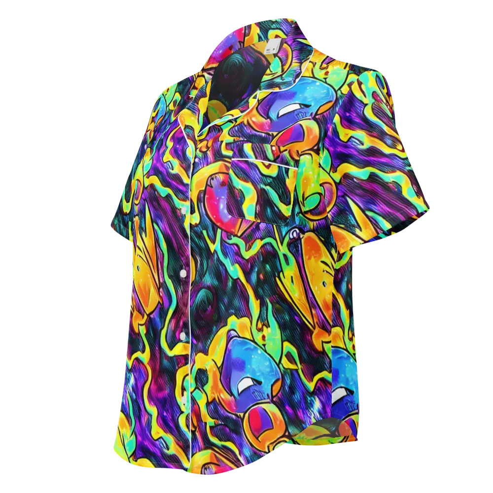 Spectrum After Dark on Women's Short Sleeve Pajama Top — Left Front