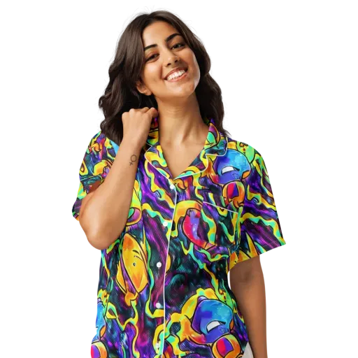Spectrum After Dark on a Women's Short Sleeve Pajama Top