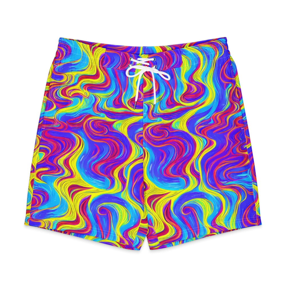 Spectrum Fever on Men's Board Shorts — Front