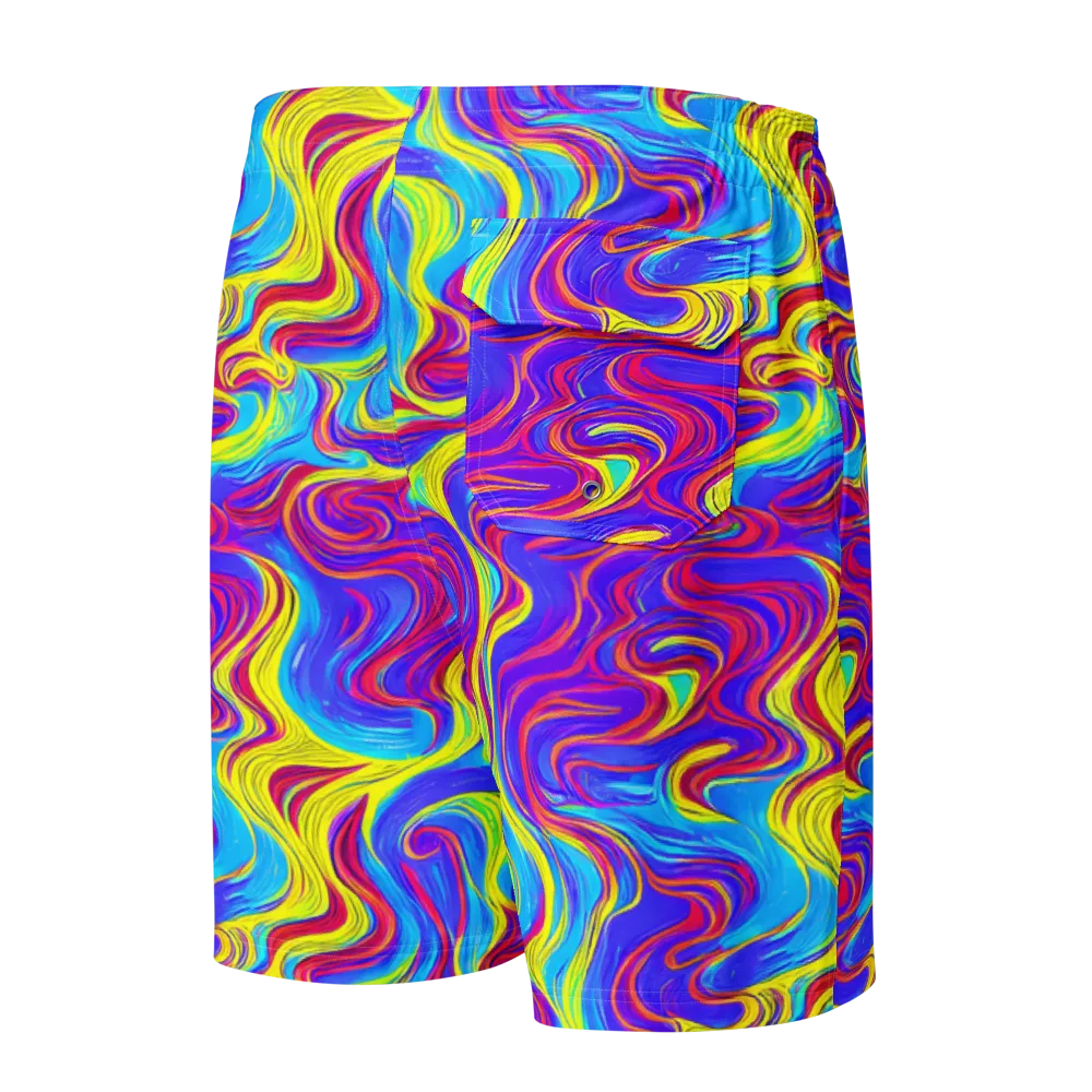 Spectrum Fever on Men's Board Shorts — Back