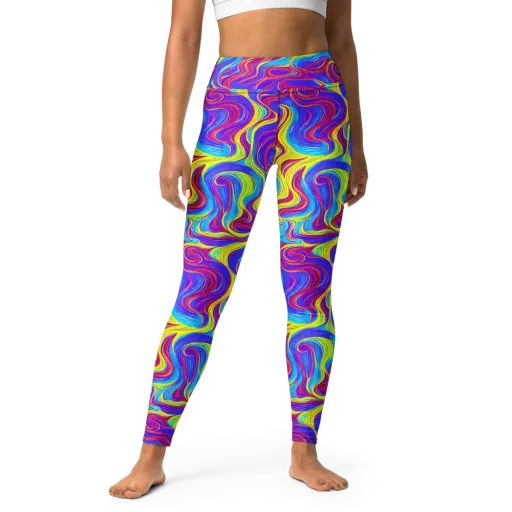 Spectrum Fever on a Yoga Leggings
